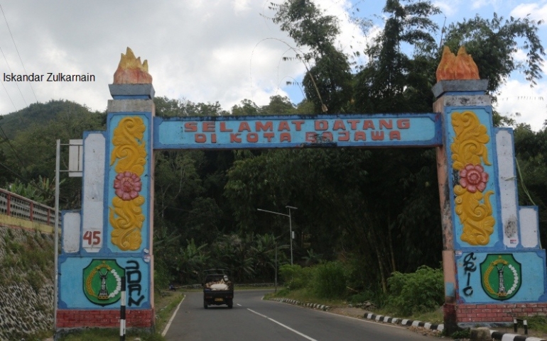 Gapura Selamat Datang di Bajawa (dok.Pribadi)