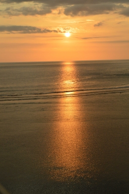 Sunset di pulau tikus, dilihat dari mercusuar