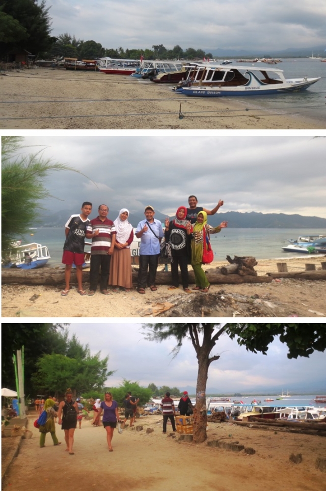 Suasana sore hari di Gili Air (koleksi pribadi)