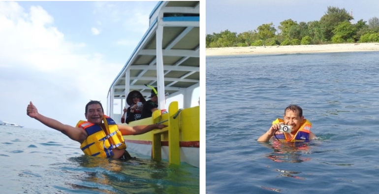 Berenang snorkeling (koleksi pribadi)