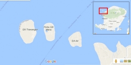 Peta Gili Trawangan (googlemap)