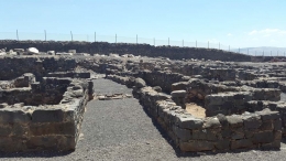 Sisa pemukiman kuno Kapernaum, foto Agustus 2014 - dokpri