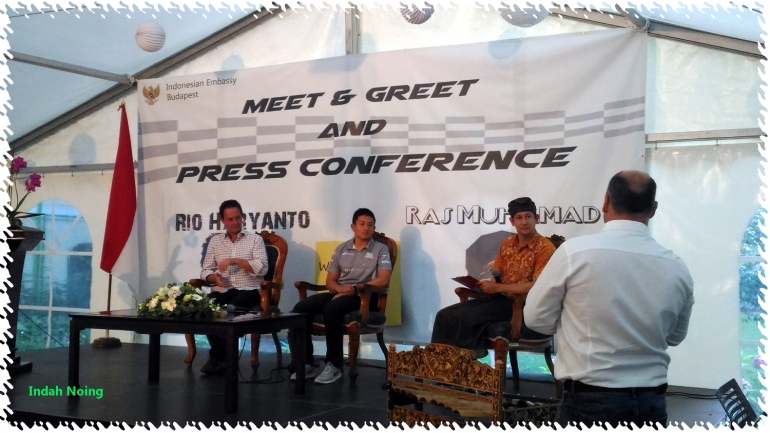 meet & greet & press conference with Rio Haryanto (Dok.pri)