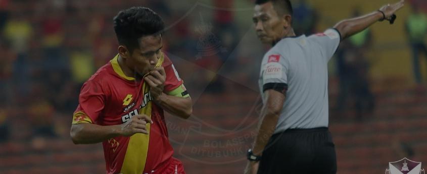 (Andik usai mencetak gol pertamanya musim ini/ sumber : faselangor.my)