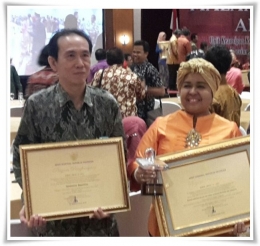 Penulis bersama Kepala BPAD Jakarta Dr. Tinia Budiati (Foto: BPAD Jakarta)