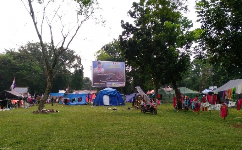 Suasana perkemahan Jambore Nasional X (Foto Pribadi)