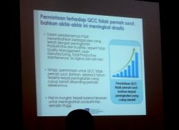 Permintaan QCC melonjak drastis selama 5 tahun terakhir. (Foto: Gapey Sandy)