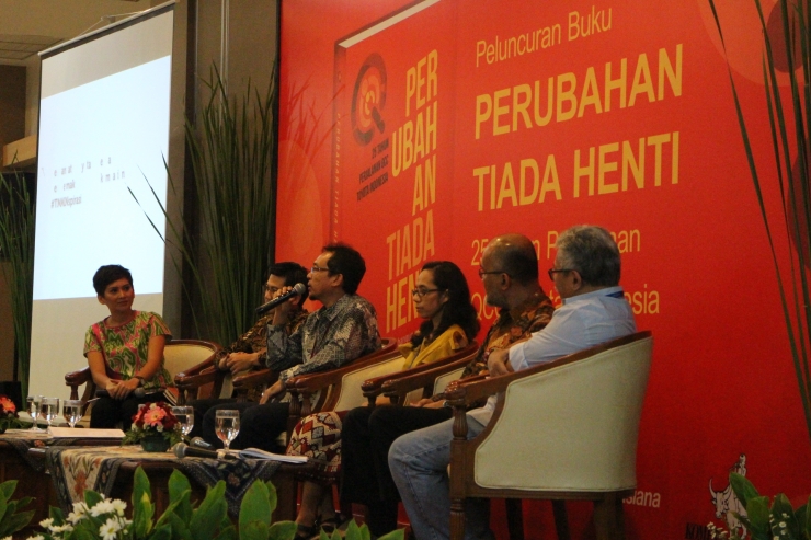 Suasana diskusi peluncuran buku. Foto: Dokumen Didik Purwanto