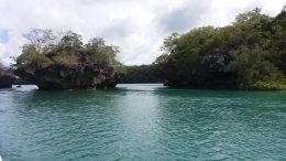 Pulau Karang tersebar tidak beraturan (Sbr gbr : Arnold)