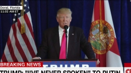 Donald Trump dalam kampanyenya di Doral, Florida. Sumber: cnn.com