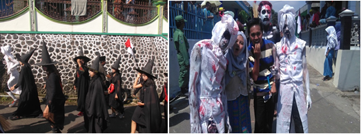 Peserta lomba karnaval kategori fantasi dan horor, dok.pri.