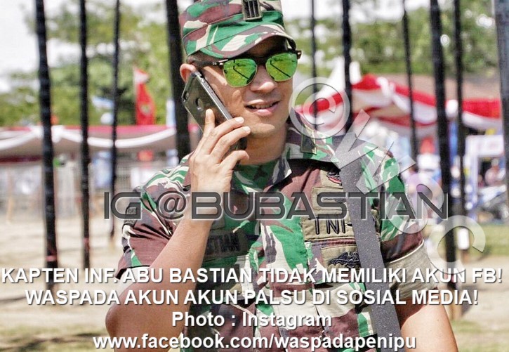Instagram Kapten Inf. Abu Bastian
