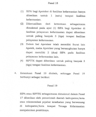 Pro Dan Kontra Apoteker Terhadap Permenkes Nomor 31 Tahun