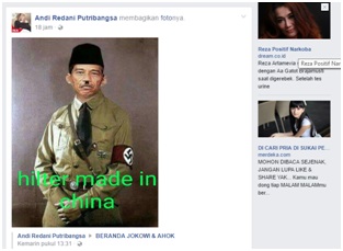 Ini lagi, coba apa untungnya upload gambar seperti ini? (Skrinsut facebook Redani)
