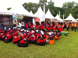 Suasana kegiatan di Kampung Global Development Village (GDV) pada Jambore Nasional X Gerakan Pramuka, baru-baru ini. (Foto: ISJ)