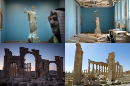 Peninggalan sejarah Pra-Islam di Suriah yang dijanncurkan ISIS (sumber: nytimes.com)