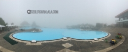 Kabut pagi sky pool Giri Tirta (dokpri)