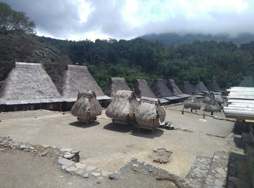 Sebagian rumah adat kampung Bena. Foto:Roman Rendusara