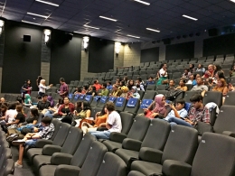 Suasana di dalam studio sebelum film dimulai/dok.pribadi