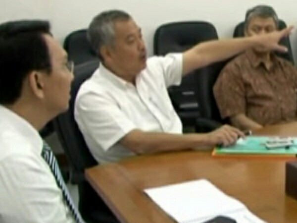 Screenshot Video pertemuan antara Tomy Winata dan Gubernur DKI Jakarta, Basuki Tjahaja Purnama yang diedit itu (dokpri)