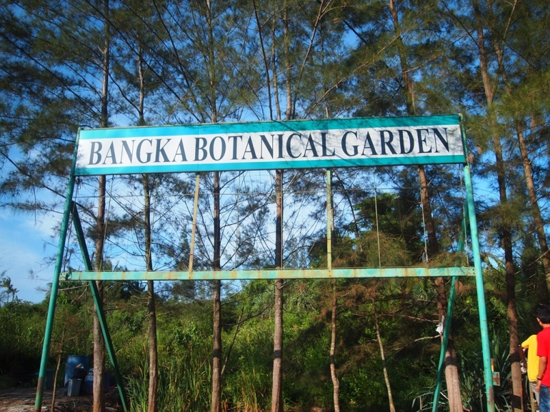 Pintu Masuk Bangka Botanical Garden (Dokpri)