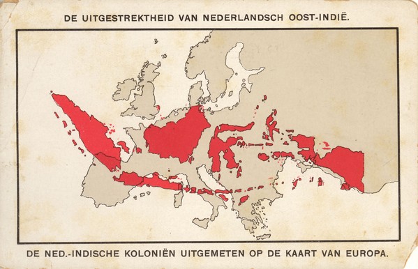 Luas wilayah Hindia Belanda dibandingkan dengan luas Benua Eropa (Sumber gambar : www.reddit.com)