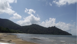 Pantai Pulau Datok di Kecamatan Sukadana, Kayong Utara, menjadi area puncak penyelenggaraan Sail Karimata 2016, pada Oktober mendatang (FOTO: YAKOB ARFIN)