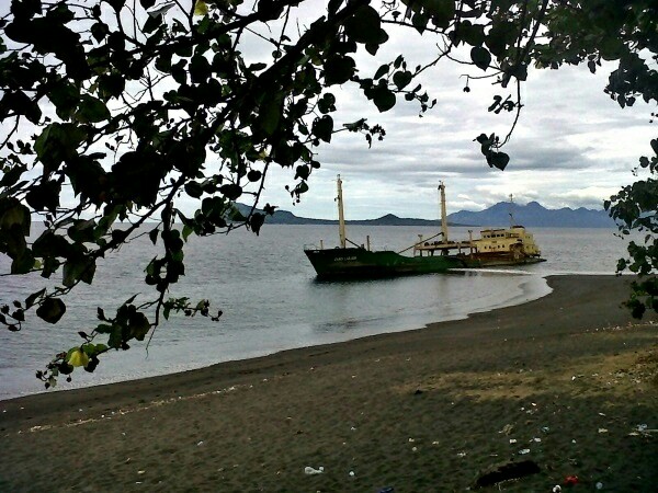 Senja di pantai Ende selepas azan maghrib (dokpri)