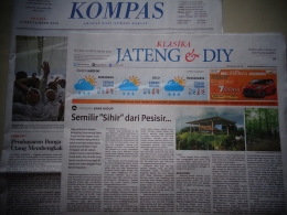 Halaman Klasika Jateng & DIY harian Kompas (13/9) - Foto: Pribadi