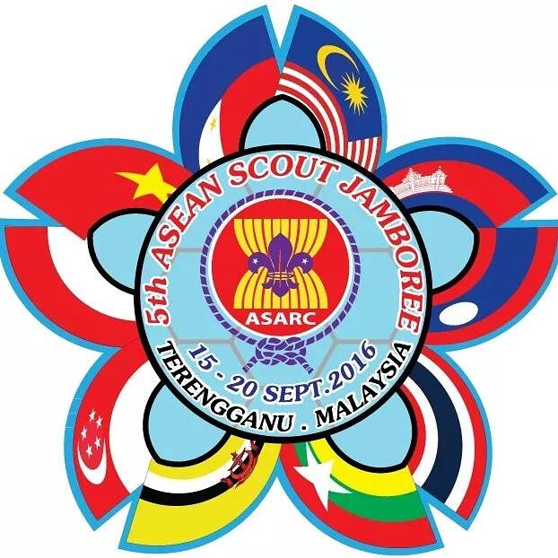 Logo Jambore Kepanduan ke-5 ASEAN (5th ASEAN Scout Jamboree) yang diadakan pada 2016 ini. (Foto: Koleksi Panitia ASEAN Jamboree)