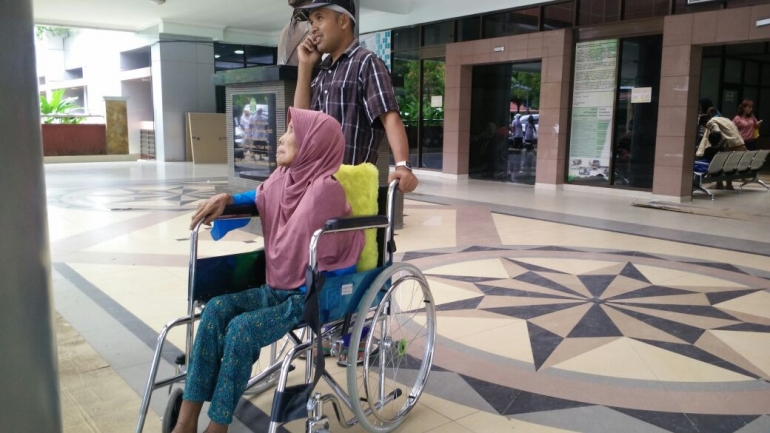 foto pribadi: Pasien RSU AW Sjahranie Samarinda usai menjalani perawatan, bersiap kembali ke rumah. 