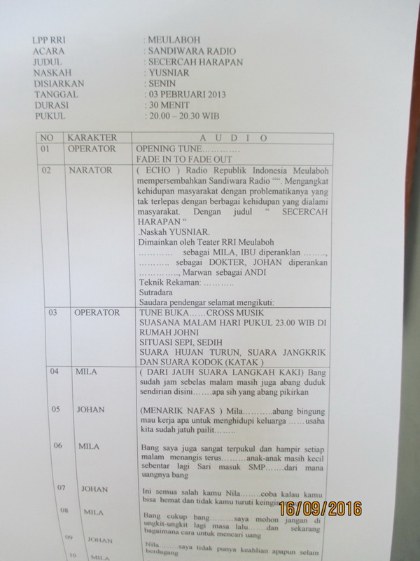 Sandiwara Radio Dan Perubahan Iklim Global Halaman 1