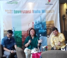 irektur Eksekutif Indonesian Petroleum Association (IPA) Marjolijn Wajong menyampaikan tantangan investasi hulu migas (dokpri)