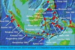 Wilayah Indonesia rawan tsunami (Sumber: BNPB/Nangkring Kompasiana)