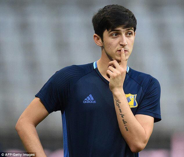 (Sardar Azmoun, jebolan Piala AFF U19 diliga champion Eropa musim ini/ sumber dokumentasi foto : Dailymail.co.uk)