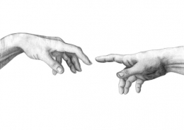 touch of God by Leonardo Da Vinci. Gambar dari www.studiodeperu.it