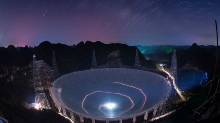 Ukuran FAST telah mengalahkan rekor teleskop radio terbesar di dunia, Source: Okezone News