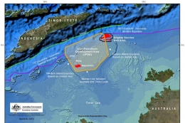 Peta the Joint Petroleum Development Area in the Timor Sea. Sumber: dfat.gov.au