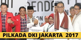 Tiga kandidat yang siap bertarung dalam Pilkada DKI 2017. Foto: Kompas.com