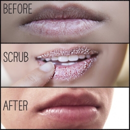 Lip Scrub ( Gambar milik ruffledrowbeauty.wordpress.com)