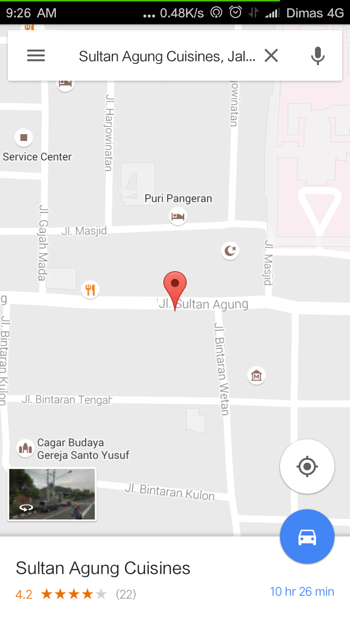 Hasil pencarian di GMaps (dok.pri)