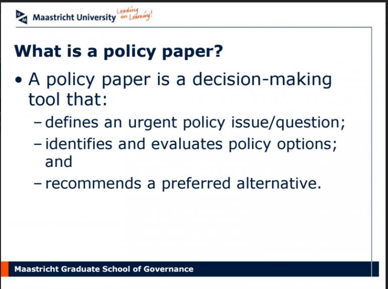 Policy paper