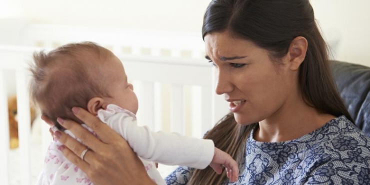 Ilustrasi - ibu yang depresi karena post partum. (Shutterstock)