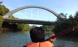 Mendayung menyusuri sungai Bajulmati/Dok. pribadi