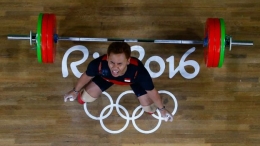 Ekspresi Eko Yuli saat bertanding di Rio 2016 (BBC.COM)