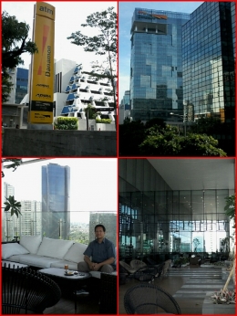Gedung Menara Bank Danamon, Kuningan - Jakarta Selatan (gambar atas). Suasana di lantai 22 Menara Bank Danamon (gambar bawah). Sumber : dokumen pribadi