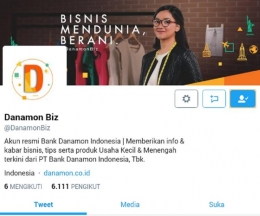 Akun DanamonBiz/twitter