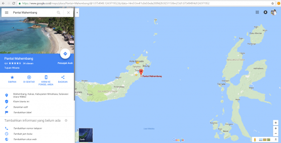 Maps Objek Wisata Manado