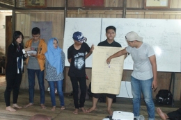 Para Calon Relawan Tajam saat Presentasi dan Identifikasi masalah lingkungan. Foto dok. Yayasan Palung