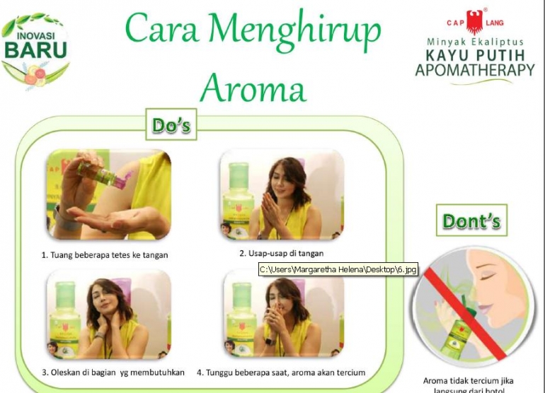 Cara mendapatkan manfaat Minyak Kayu Putih Aromatherapy